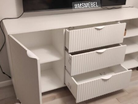 TV тумба с популярными волнистыми фасадами для Марины