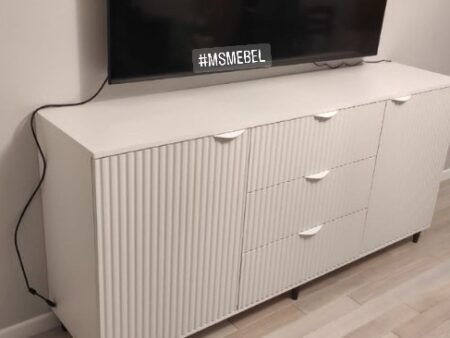 TV тумба с популярными волнистыми фасадами для Марины